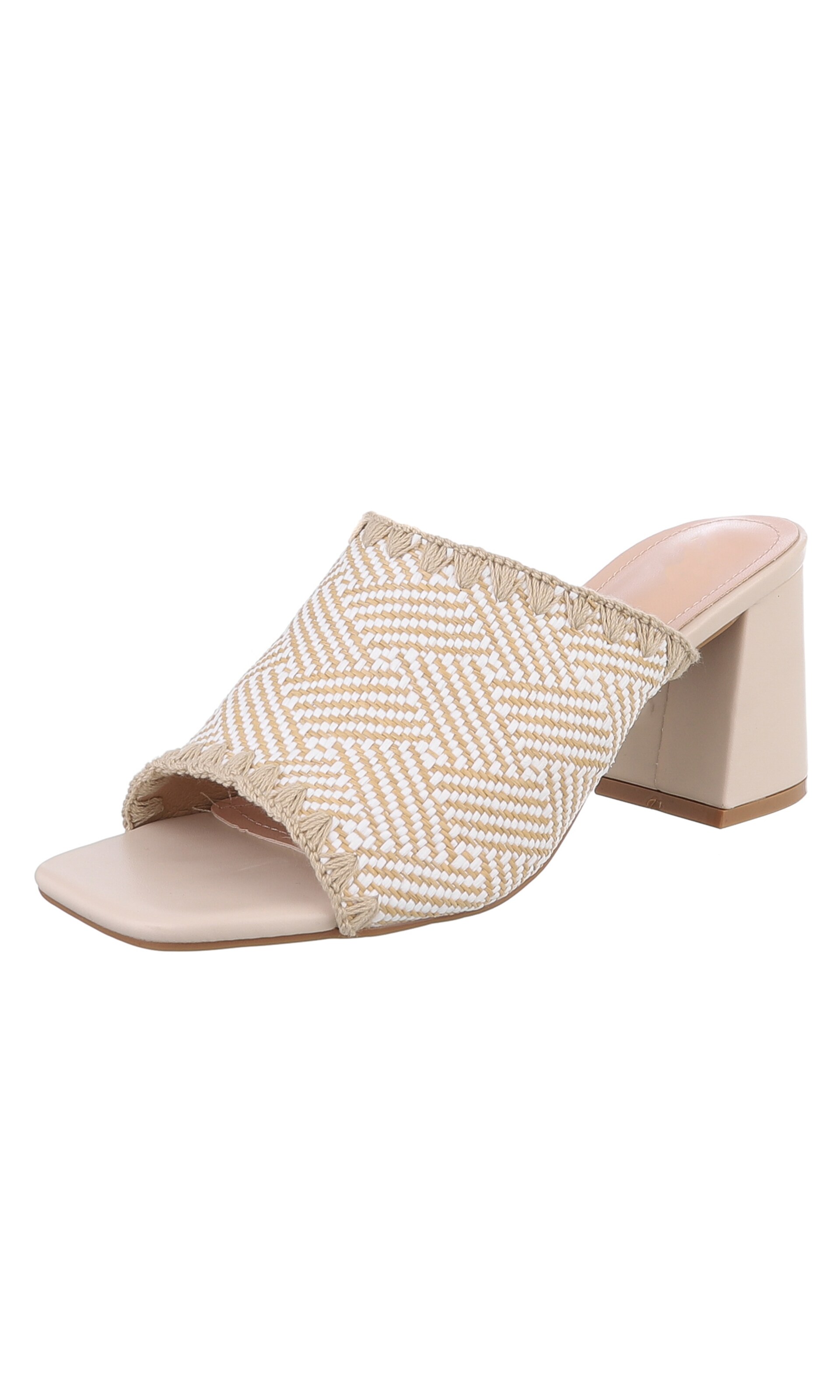 Ital-Design Mules in Beige: front