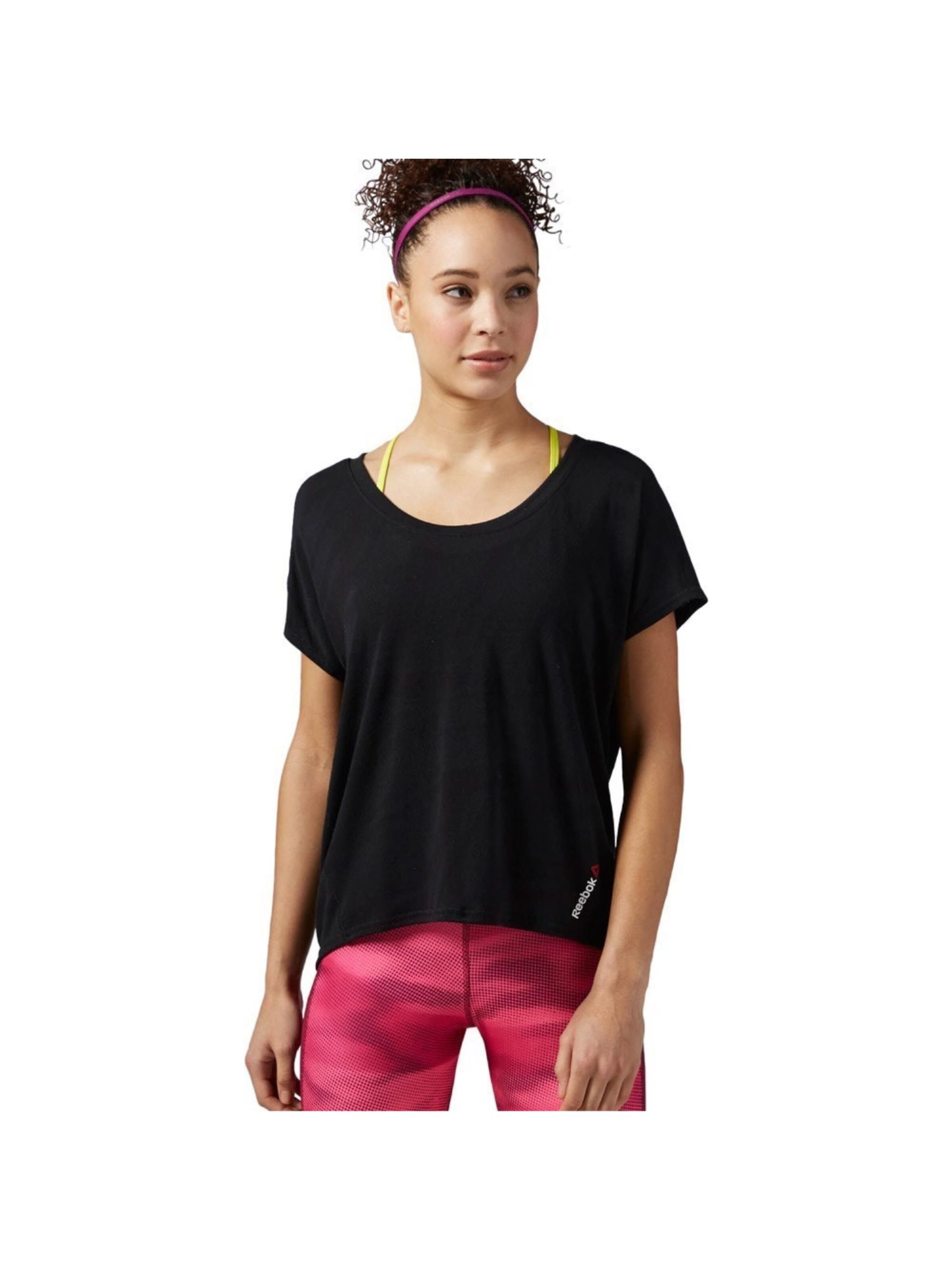 Reebok Shirt 'One Series Burnout' in Black: front