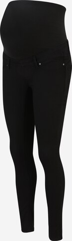 Only Maternity Skinny Jeans 'Iris' in Schwarz: predná strana