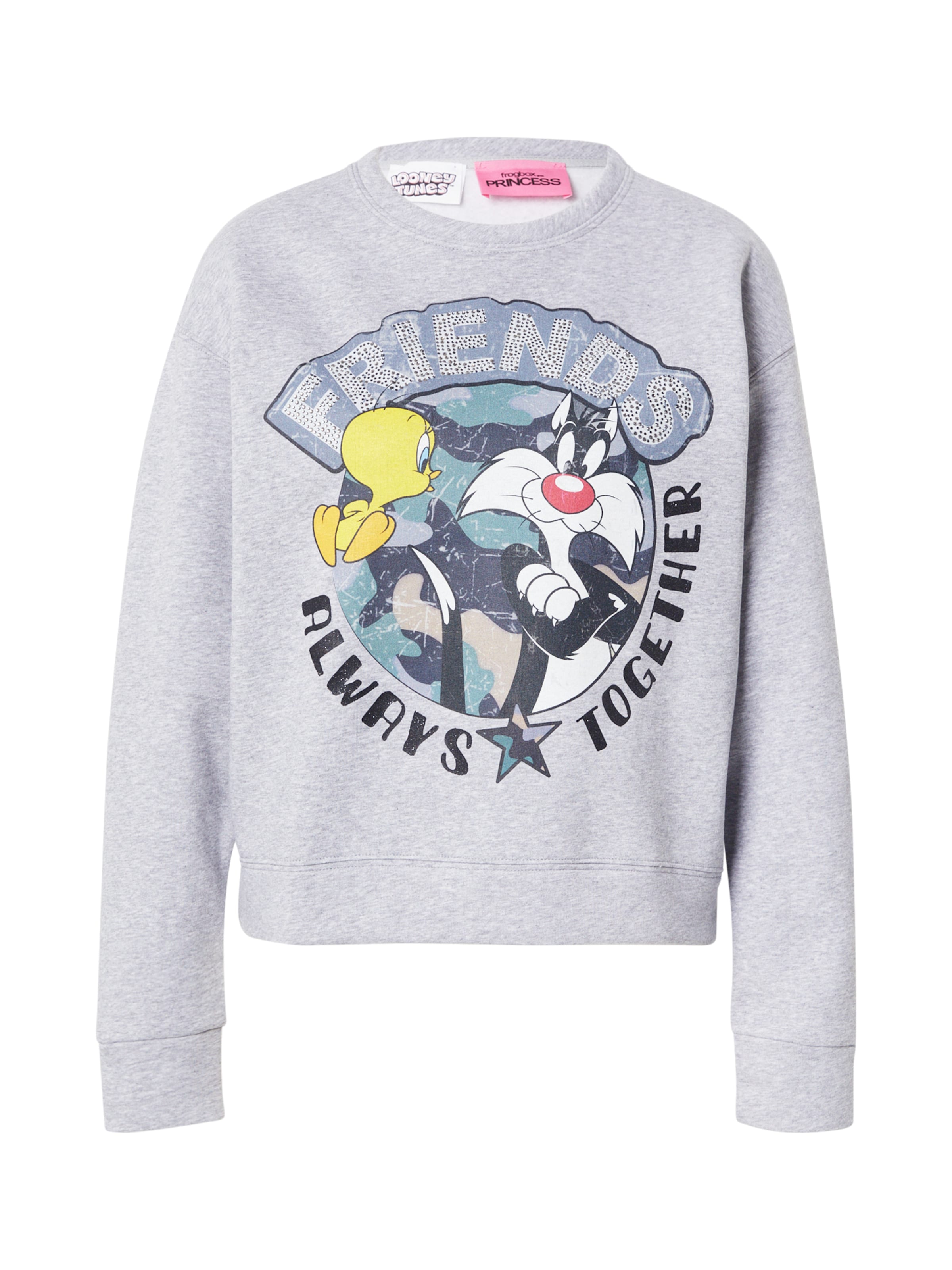 PRINCESS GOES HOLLYWOOD Tréning póló 'Sylvester& Tweety friends' - szürke: elől