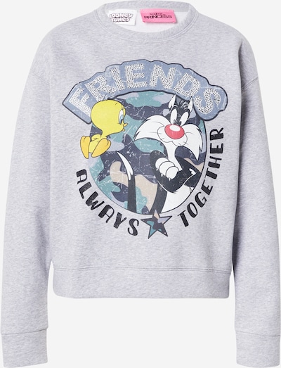 PRINCESS GOES HOLLYWOOD Sweater majica 'Sylvester& Tweety friends' u žuta / svijetlosiva / menta / crna, Pregled proizvoda