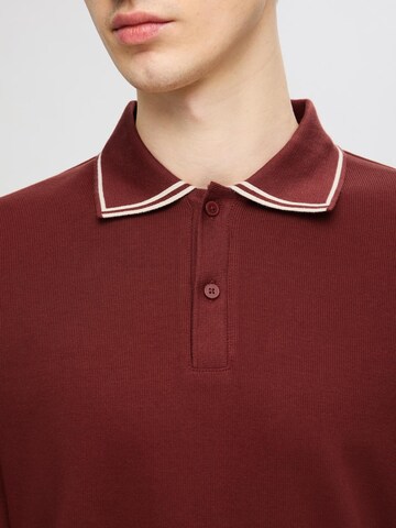 SELECTED HOMME Poloshirt 'SLHCLEMENTS' in Braun