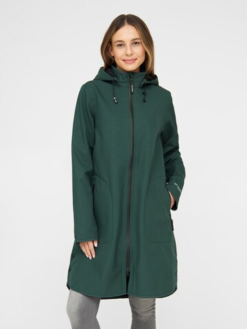 Manteau fonctionnel 'RAIN128' ILSE JACOBSEN en vert : devant