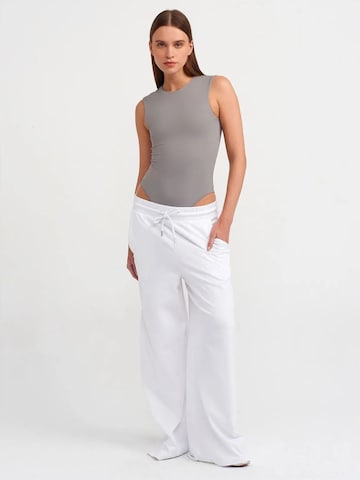 Dilvin Blouse bodysuit in Grey