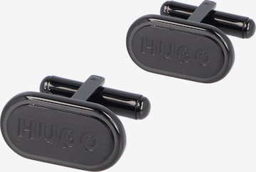 HUGO Red Cufflinks 'E-CLASSIC' in Black: front