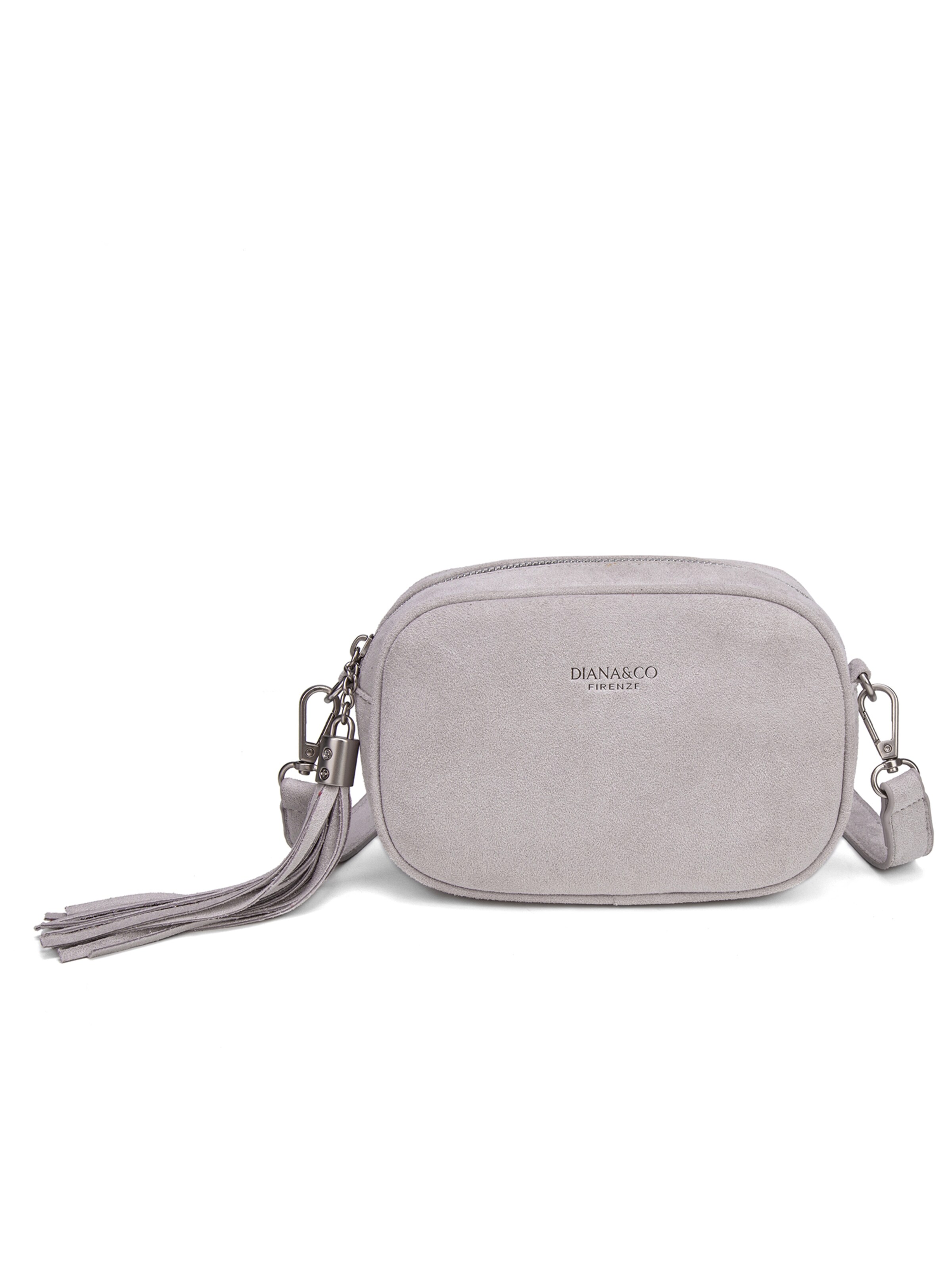 Borsa a tracolla di Diana&Co. in grigio: frontale