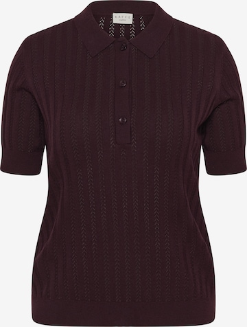 KAFFE CURVE Pullover 'KCbirda' i brun: forside