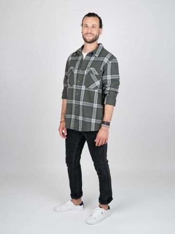 NIKIN Shirt 'TreePlanter Overshirt Check' in Groen