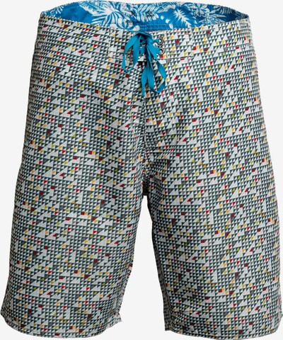 Panareha Badeshorts in blau / schwarz / weiß, Produktansicht
