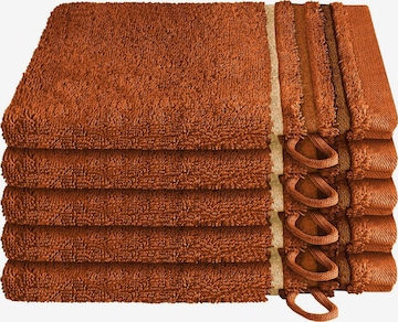 SCHIESSER Handtuch 'Skyline Color' in Braun: Vorderseite