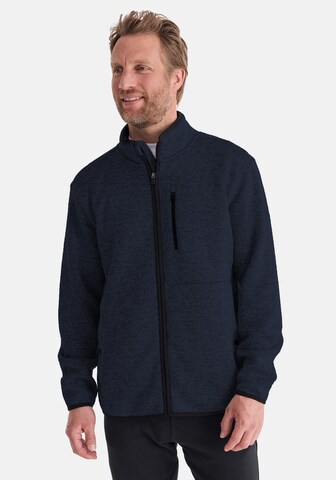 Stooker Men Fleecejacke 'JOEL' in Blau: Vorderseite