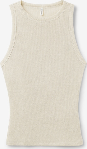INTIMISSIMI Tank Tops Ribbed Lamé in Beige: Vorderseite