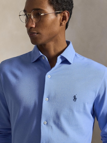 Coupe slim Chemise business Polo Ralph Lauren en bleu