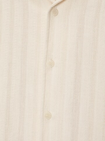 Pull&Bear Comfort fit Button Up Shirt in White