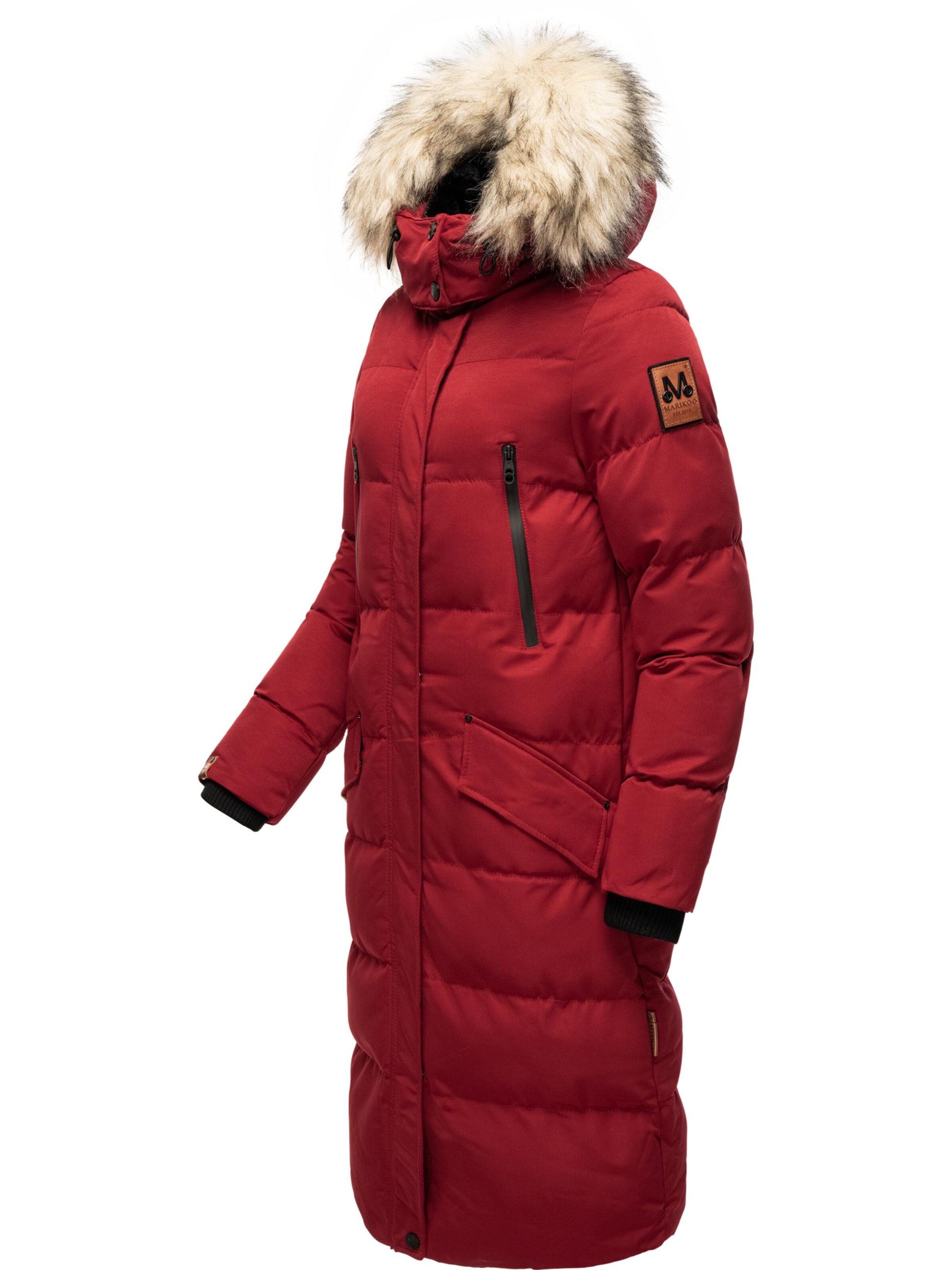 Cappotto invernale 'Schneesternchen' di MARIKOO in rosso