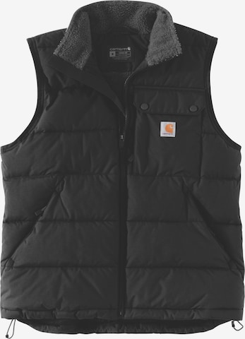 Carhartt WIP Weste 'Weste Montana in schwarz' in Schwarz: Vorderseite