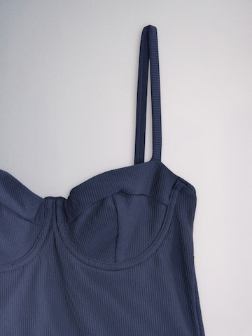 The Set T-shirt Badpak in Blauw