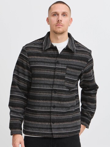 !Solid Regular fit Tussenjas 'MICHA' in Grijs: voorkant