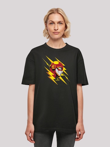 T-shirt oversize 'DC Comics The Flash Lightning Portrait' F4NT4STIC en noir : devant