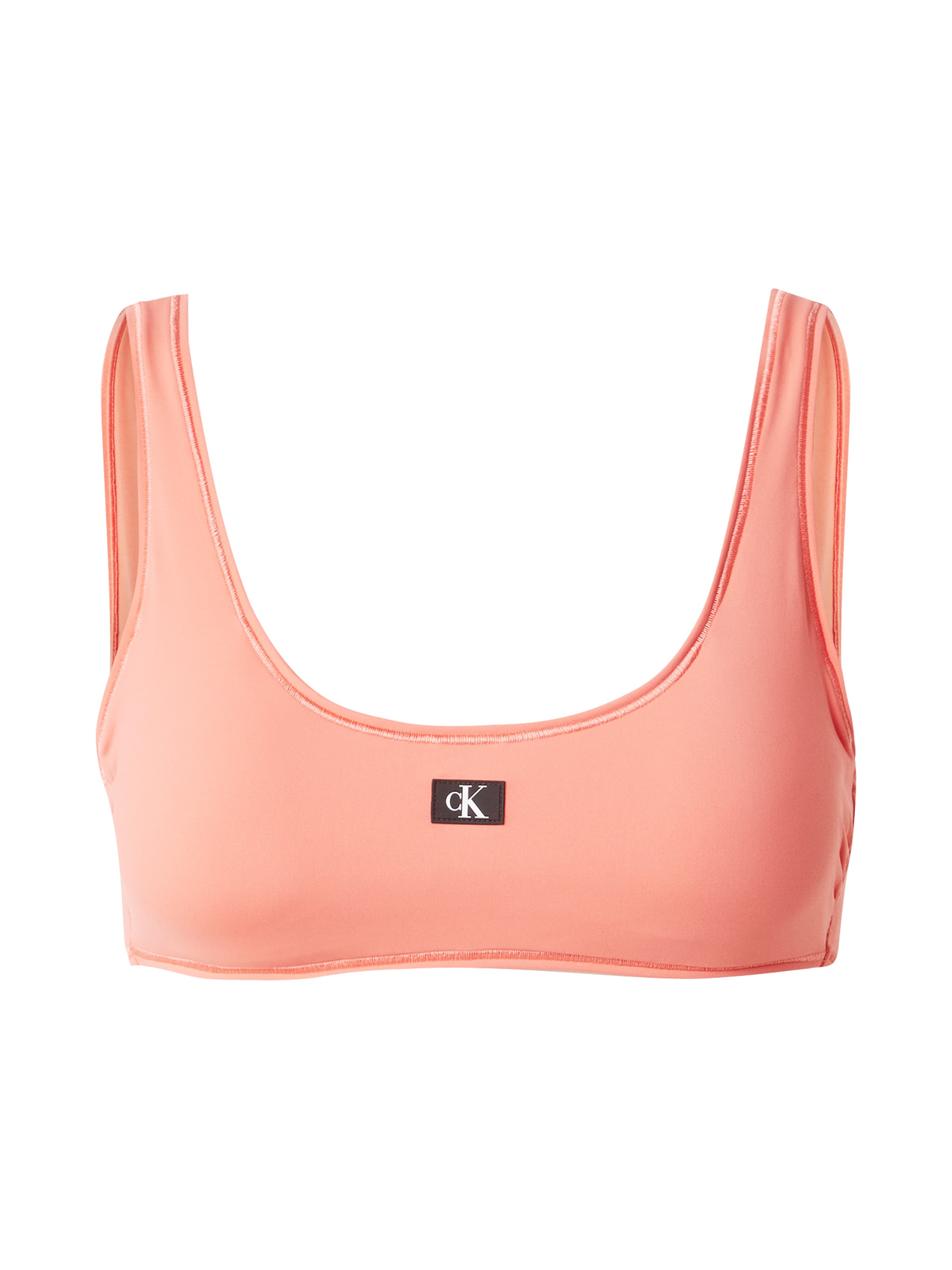 Calvin Klein Swimwear Bustier Bikinitop in Roze: voorkant