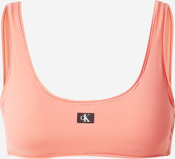 Calvin Klein SwimwearBustier Bikini gornji dio - roza boja: prednji dio