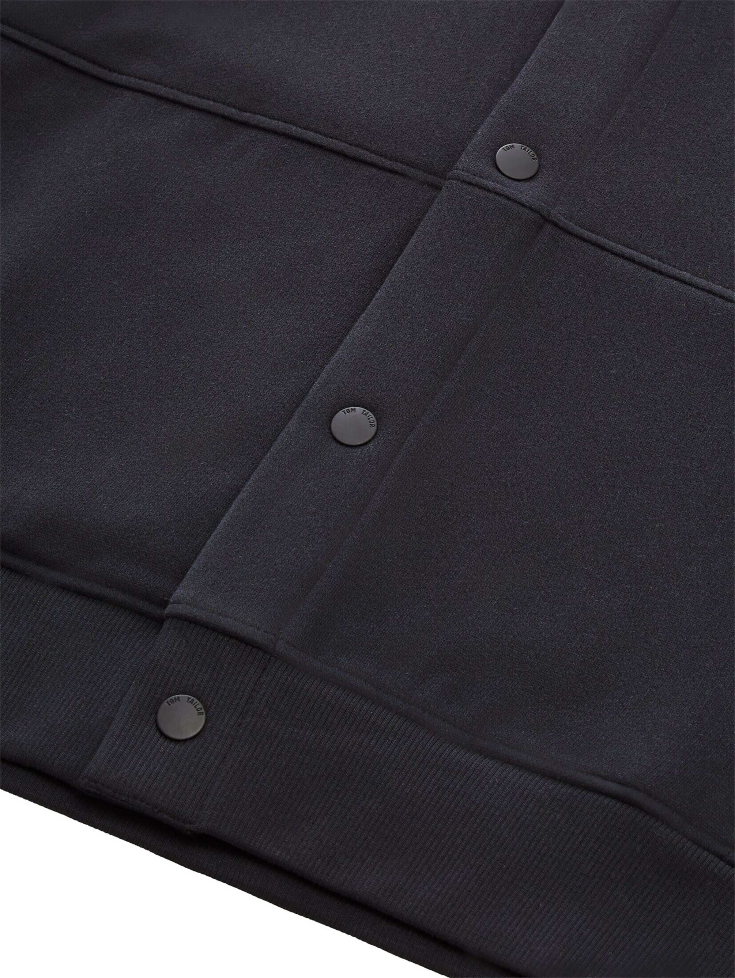 Veste de survêtement TOM TAILOR en noir