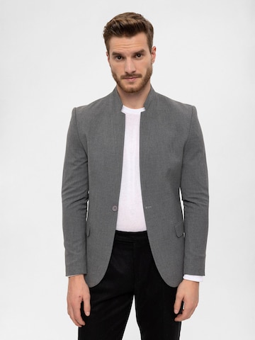 Antioch Slim Fit Sakko in Grau: predná strana