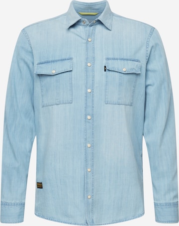 CAMEL ACTIVE Regular fit Button Up Shirt in Blue: front