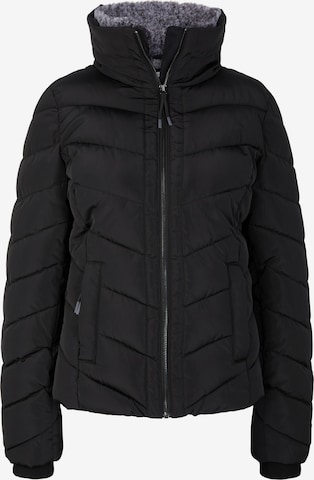 TOM TAILOR Winter Jacket in Black: front