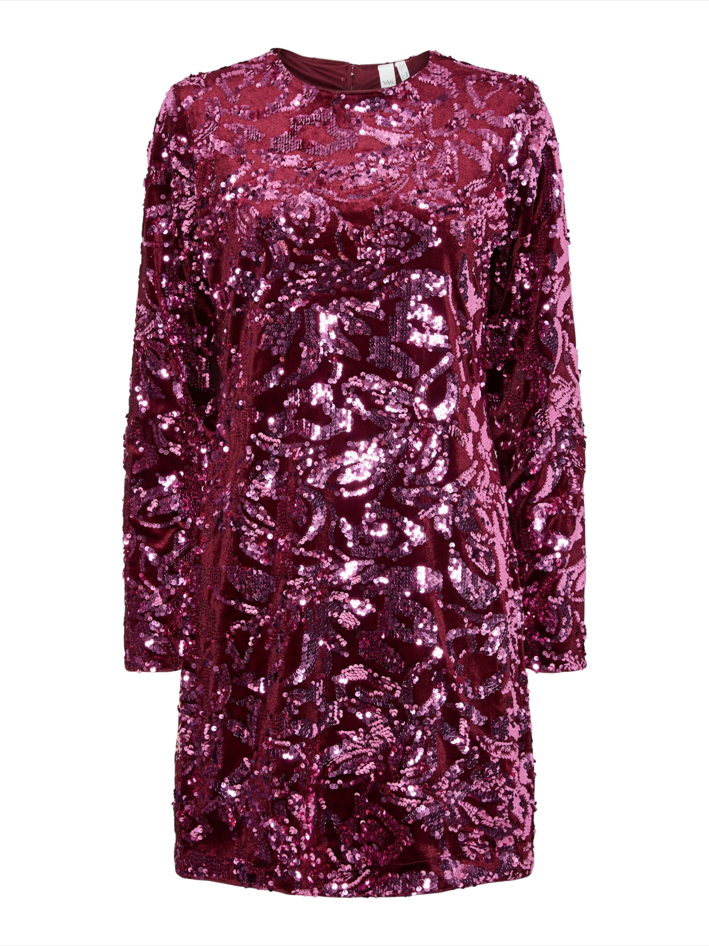 YAS Cocktail Dress in Light pink / Wine red, Item view