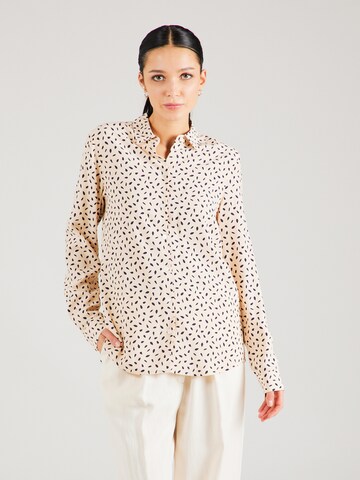 Camicia da donna di SEIDENSTICKER in beige: frontale