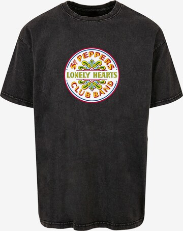 Merchcode Shirt 'Beatles - St Peppers Lonely Hearts' in Zwart: voorkant