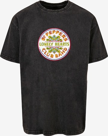 Merchcode T-Shirt 'Beatles - St Peppers Lonely Hearts' in Schwarz: predná strana