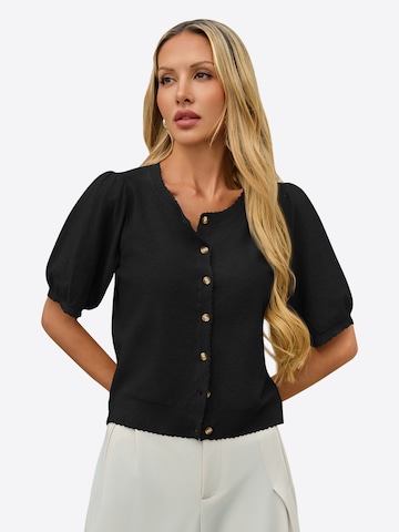 Imily Bela Pletena jopa | črna barva: sprednja stran