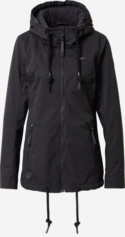 Ragwear Between-season jacket 'ZUZKA' in Black: front