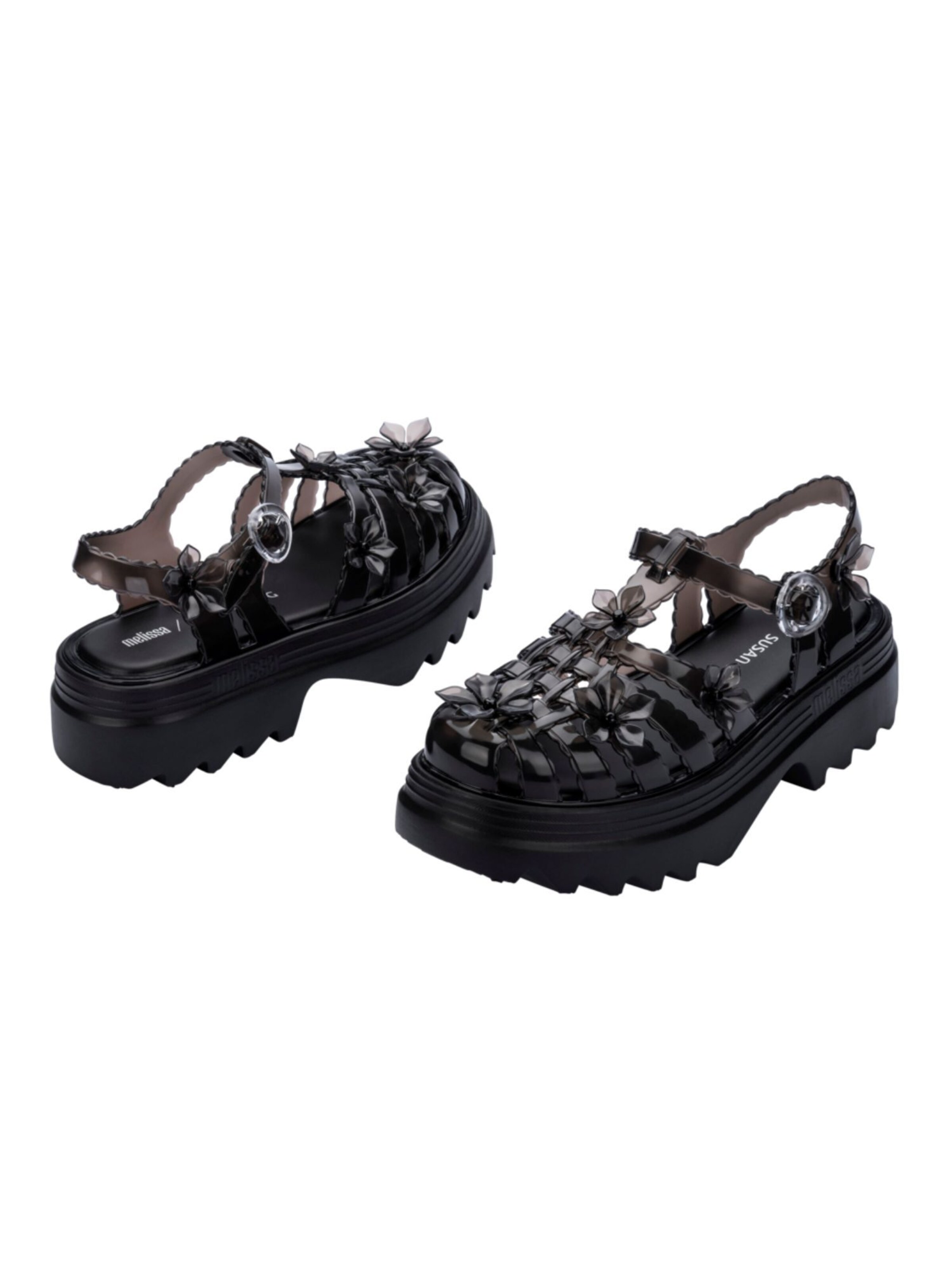 MELISSA Sandale 'Possession Sakura x Susan Fang' in Schwarz