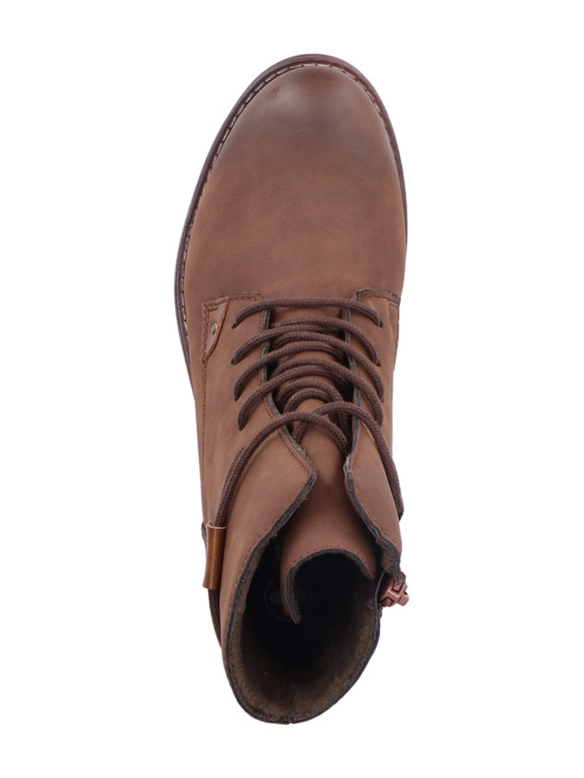 Rieker Šnurovacie členkové čižmy - Hnedá