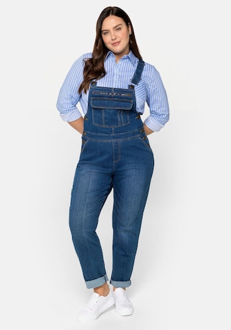 SHEEGO Regular Tuinbroek jeans in Blauw