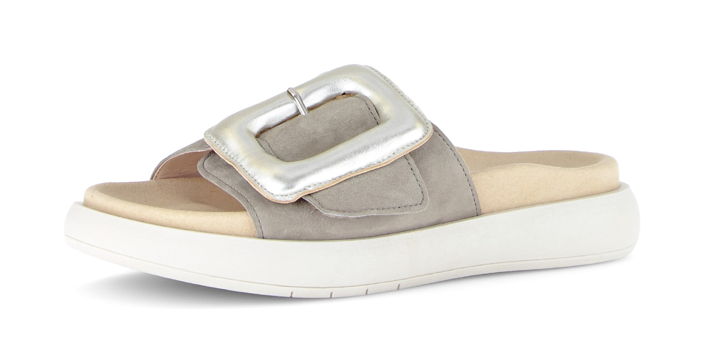 GABOR Pantolette in Grau: Vorderseite