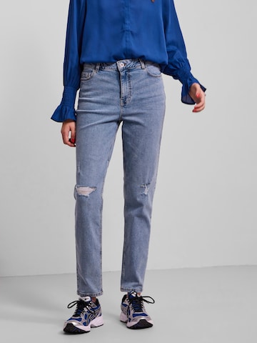 Regular Jeans 'Kesia' de la PIECES pe albastru: față