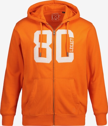 JP1880 Zip-Up Hoodie in Orange: front