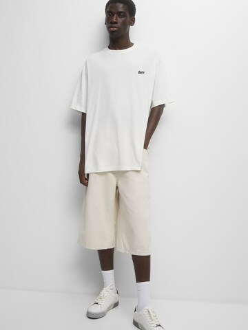 T-Shirt Pull&Bear en blanc