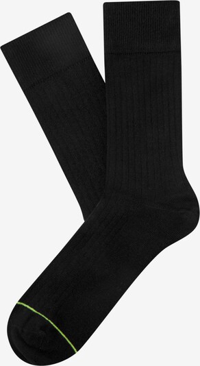 CHEERIO* Socken 'Rib Companion' in neongrün / schwarz, Produktansicht