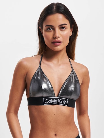 Calvin Klein Swimwear Triangel Bikinitop in Zwart