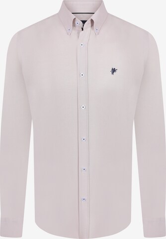 DENIM CULTURE Regular fit Button Up Shirt 'Evan' in Pink: front