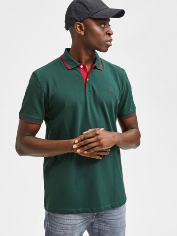 Tricou 'Aze' de la SELECTED HOMME pe verde