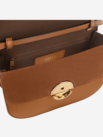 FURLA - Bolso de hombro 'Furla Sac Bandoulière S Sfera Cuir Marron' en marrón