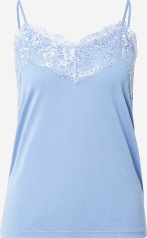 ICHI Top 'LIKE TO2' in Blue: front