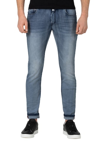 TIMEZONE Slimfit Jeans 'Scott' in Blauw: voorkant