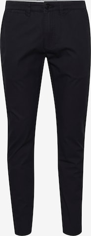 !Solid Regular Chino Pants 'KILIAN' in Black: front